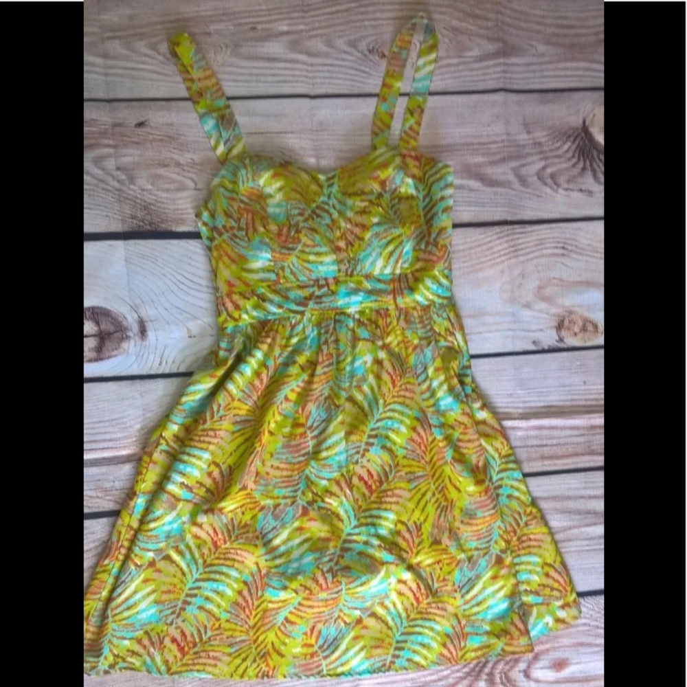 Band of Gypsies Tie Back Floral Island Dress L